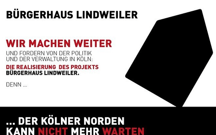 Petitionsaufruf! Wir fordern die Realisierung des BÜRGERHAUS LINDWEILER
