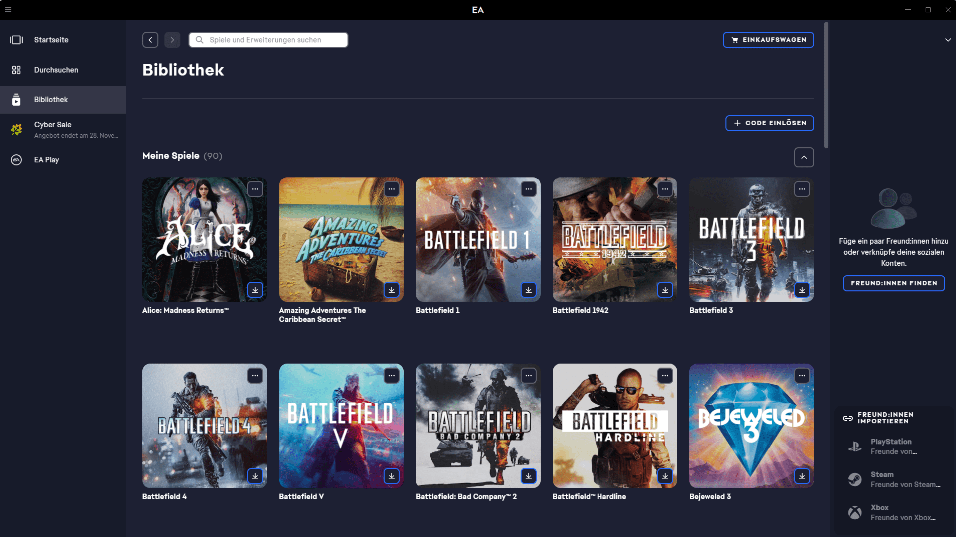 EA App Download – Spieleplattform von Electronic Arts