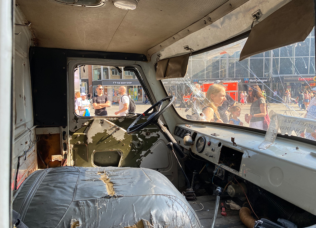 Der ukrainische Rettungswagen in Köln